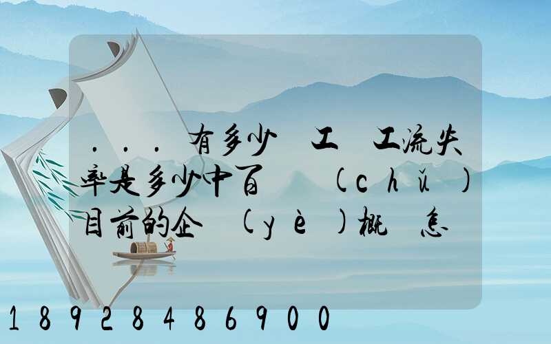 ...有多少員工員工流失率是多少中百倉儲(chǔ)目前的企業(yè)概況怎樣