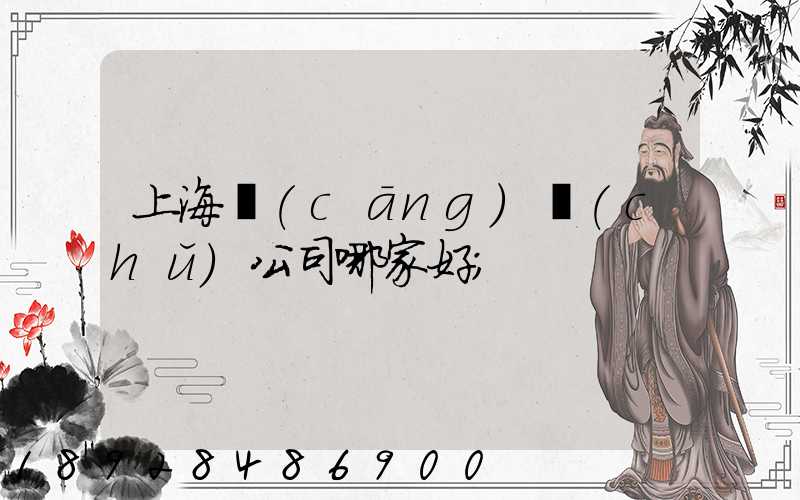 上海倉(cāng)儲(chǔ)公司哪家好