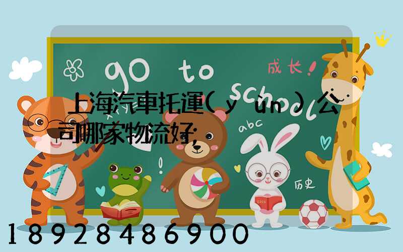 上海汽車托運(yùn)公司哪家物流好