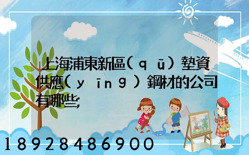 上海浦東新區(qū)墊資供應(yīng)鋼材的公司有哪些