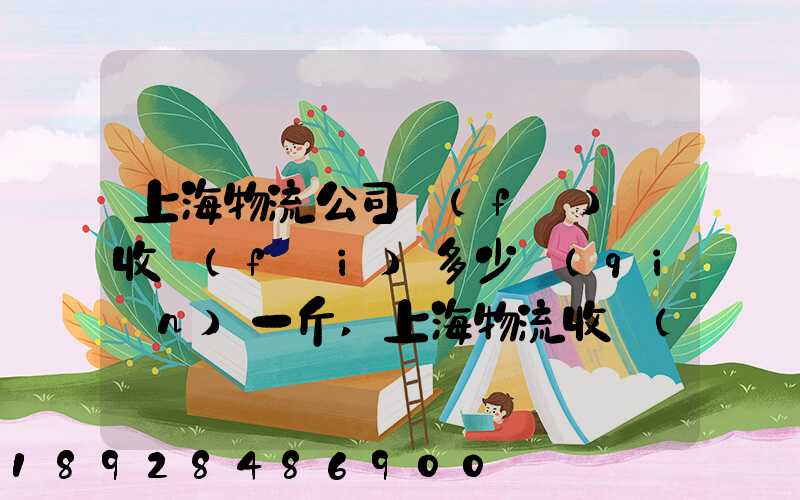 上海物流公司發(fā)貨收費(fèi)多少錢(qián)一斤,上海物流收費(fèi)標(biāo)準(zhǔn)