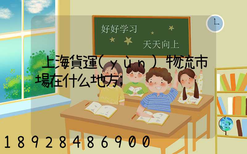 上海貨運(yùn)物流市場在什么地方
