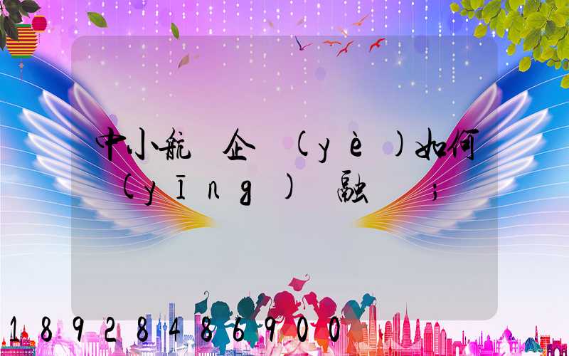 中小航運企業(yè)如何應(yīng)對融資難