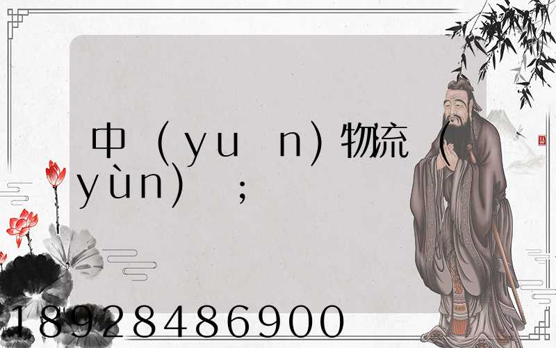 中遠(yuǎn)物流運(yùn)輸