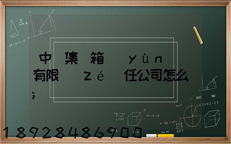 中鐵集裝箱運(yùn)輸有限責(zé)任公司怎么樣