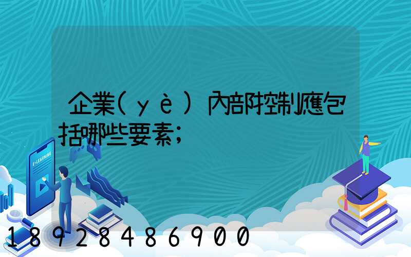 企業(yè)內部控制應包括哪些要素