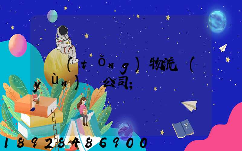 傳統(tǒng)物流運(yùn)輸公司