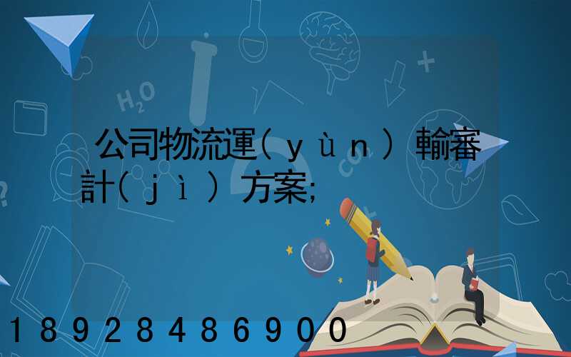 公司物流運(yùn)輸審計(jì)方案