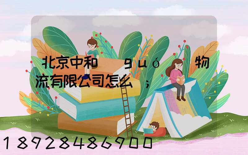 北京中和國(guó)際物流有限公司怎么樣