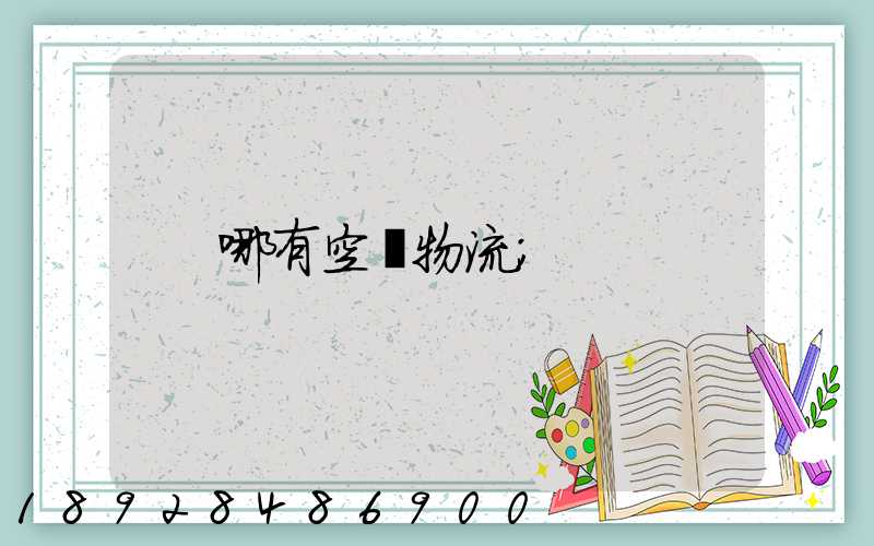 哪有空運物流