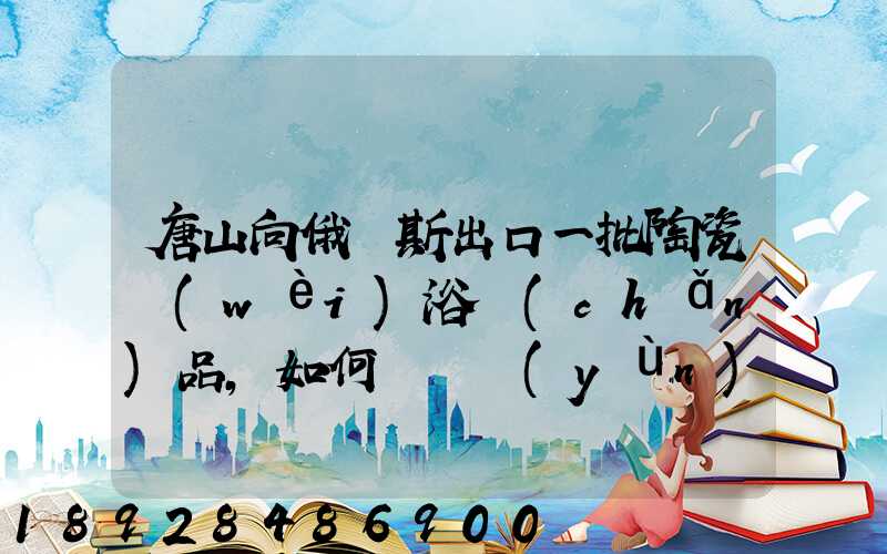 唐山向俄羅斯出口一批陶瓷衛(wèi)浴產(chǎn)品,如何選擇運(yùn)輸方式為什么