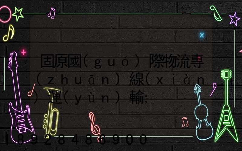 固原國(guó)際物流專(zhuān)線(xiàn)運(yùn)輸