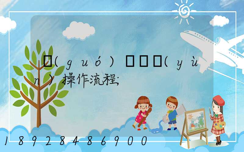 國(guó)際貨運(yùn)操作流程