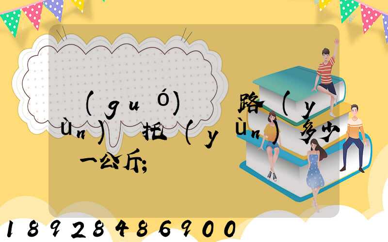 國(guó)際鐵路運(yùn)輸托運(yùn)多少錢一公斤