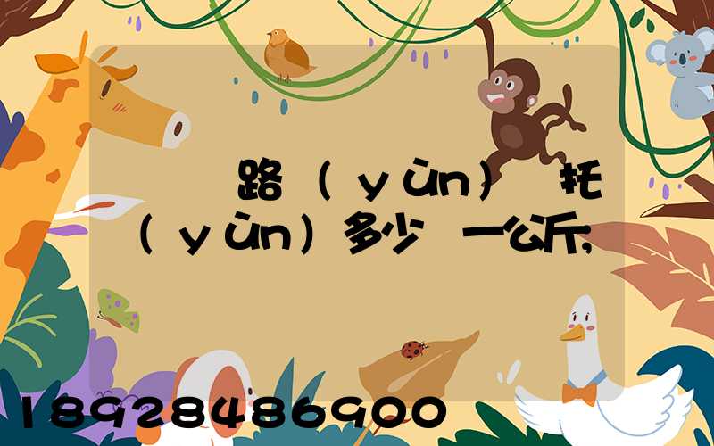 國際鐵路運(yùn)輸托運(yùn)多少錢一公斤