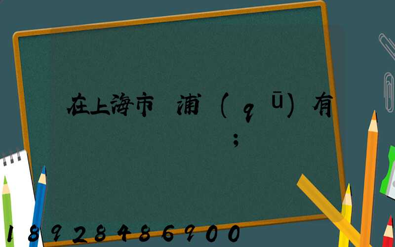 在上海市楊浦區(qū)有幾個機動車驗車點