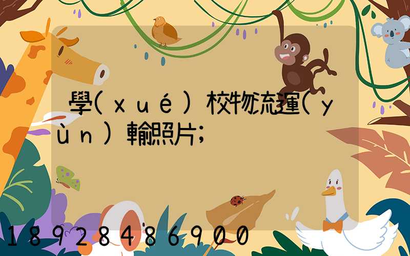 學(xué)校物流運(yùn)輸照片