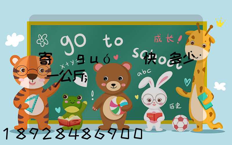寄國(guó)際快遞多少錢一公斤