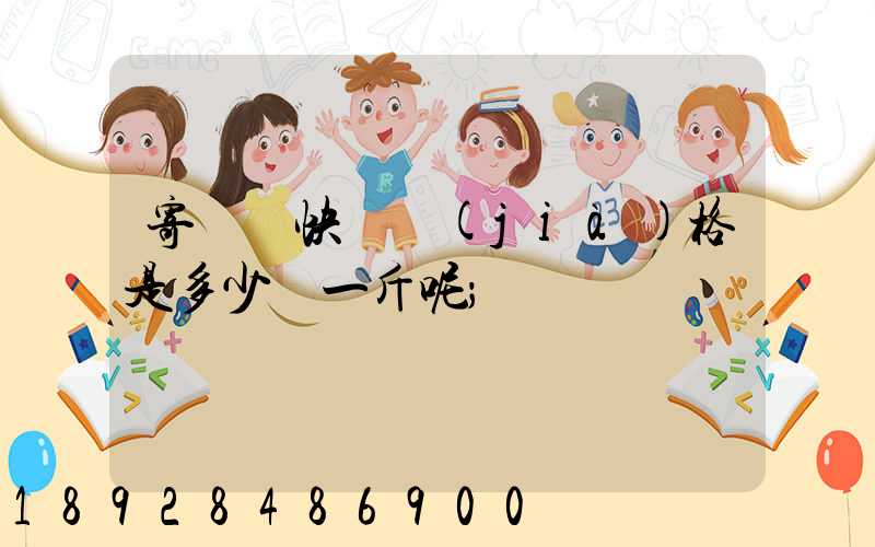 寄國際快遞價(jià)格是多少錢一斤呢