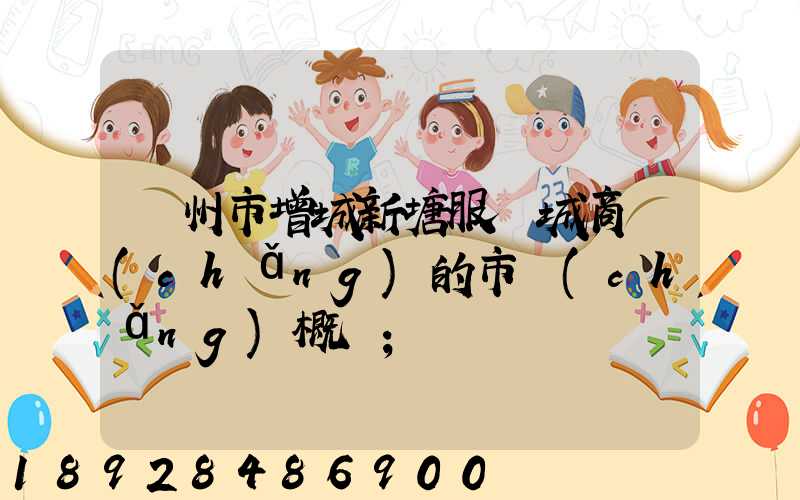 廣州市增城新塘服裝城商場(chǎng)的市場(chǎng)概況