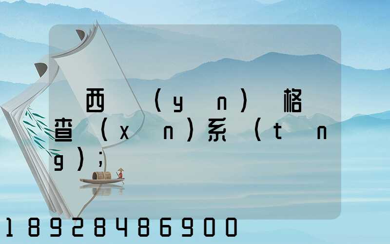 廣西貨運(yùn)資格證查詢(xún)系統(tǒng)