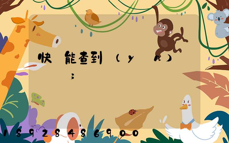 快遞能查到運(yùn)輸軌跡嗎