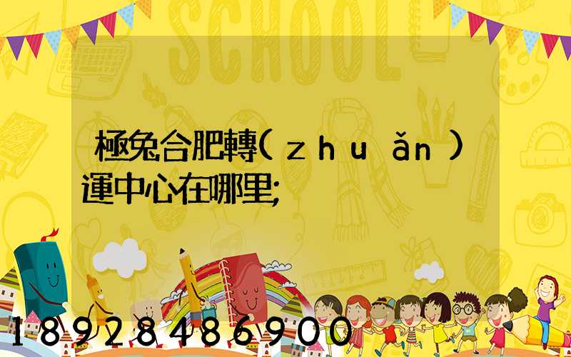 極兔合肥轉(zhuǎn)運中心在哪里