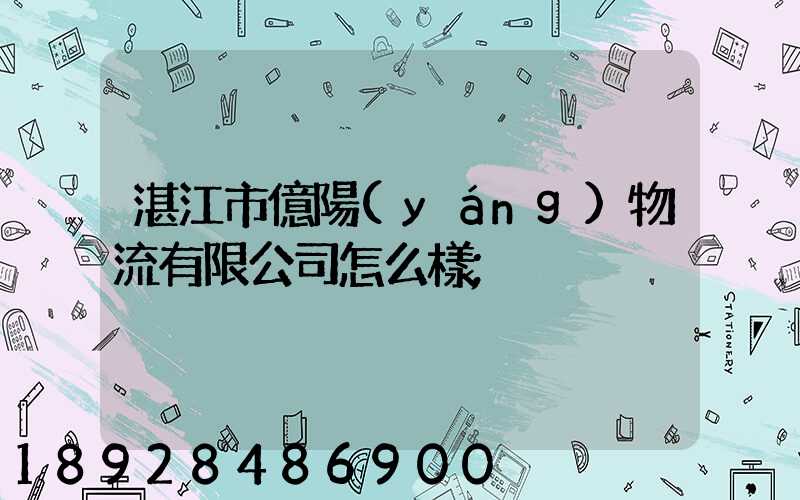湛江市億陽(yáng)物流有限公司怎么樣