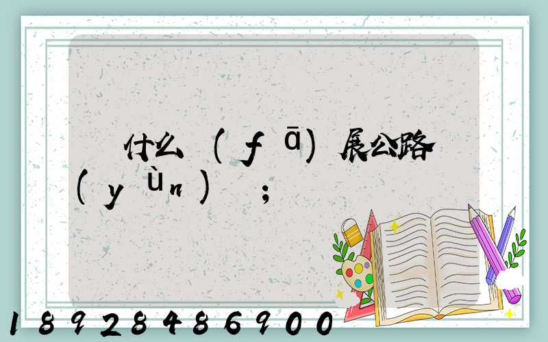 為什么發(fā)展公路運(yùn)輸
