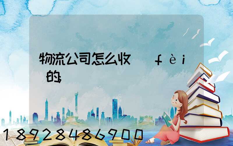 物流公司怎么收費(fèi)的