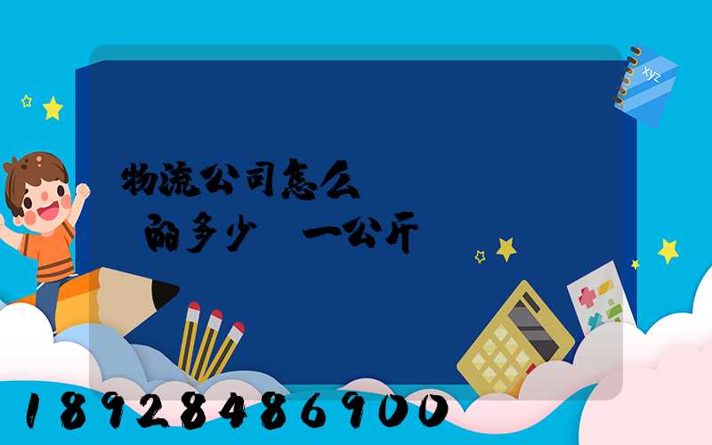 物流公司怎么計費(fèi)的多少錢一公斤