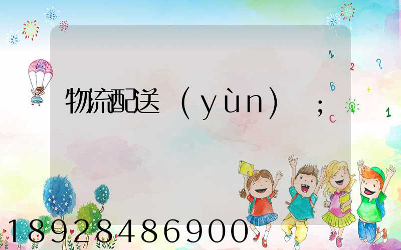 物流配送運(yùn)輸