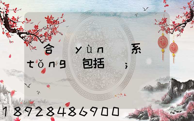 綜合運(yùn)輸系統(tǒng)包括幾種