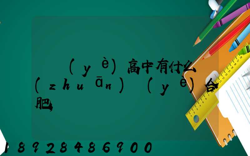 職業(yè)高中有什么專(zhuān)業(yè)合肥
