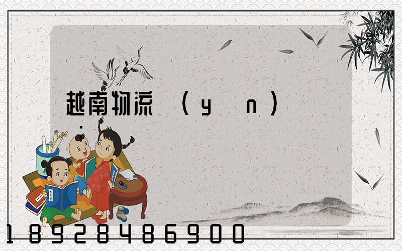 越南物流運(yùn)輸專線