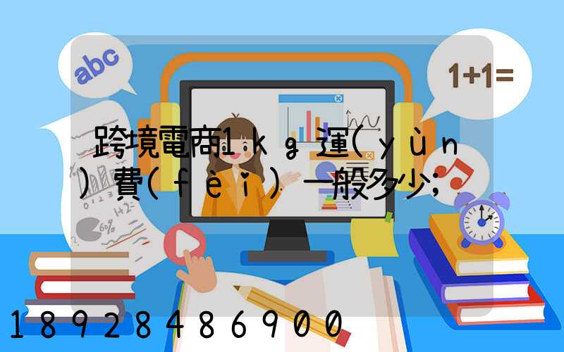 跨境電商1kg運(yùn)費(fèi)一般多少