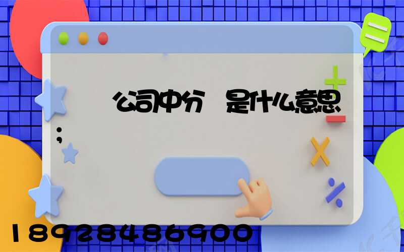 運輸公司中分撥是什么意思