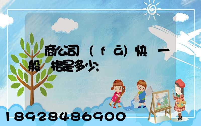 電商公司發(fā)快遞一般價格是多少