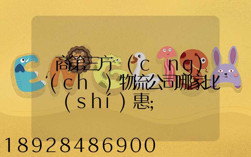 電商第三方倉(cāng)儲(chǔ)物流公司哪家比較實(shí)惠